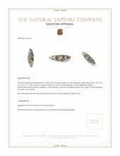 18.89 Ct. Sapphire from Ceylon (Sri Lanka) Appraisal