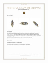 18.89 Ct. Bi Color Sapphire Crystal from Ceylon (Sri Lanka) Appraisal