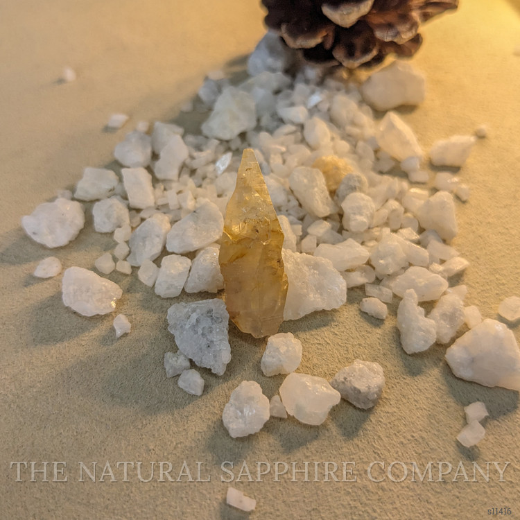 24.98 Ct. Yellow Sapphire Crystal from Ceylon (Sri Lanka)