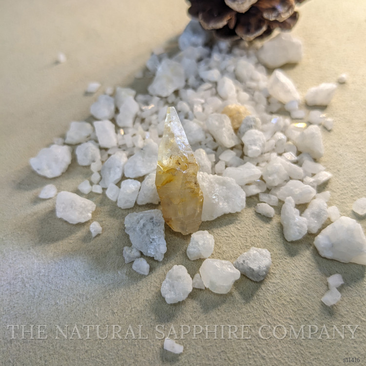 24.98 Ct. Yellow Sapphire Crystal from Ceylon (Sri Lanka)