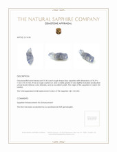 37.45 Ct. Sapphire from Ceylon (Sri Lanka) Appraisal