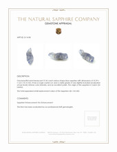 37.45 Ct. Blue Sapphire Crystal from Ceylon (Sri Lanka) Appraisal