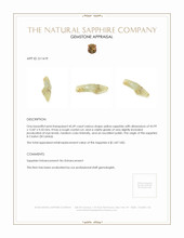 45.49 Ct. Yellow Sapphire Crystal from Ceylon (Sri Lanka) Appraisal