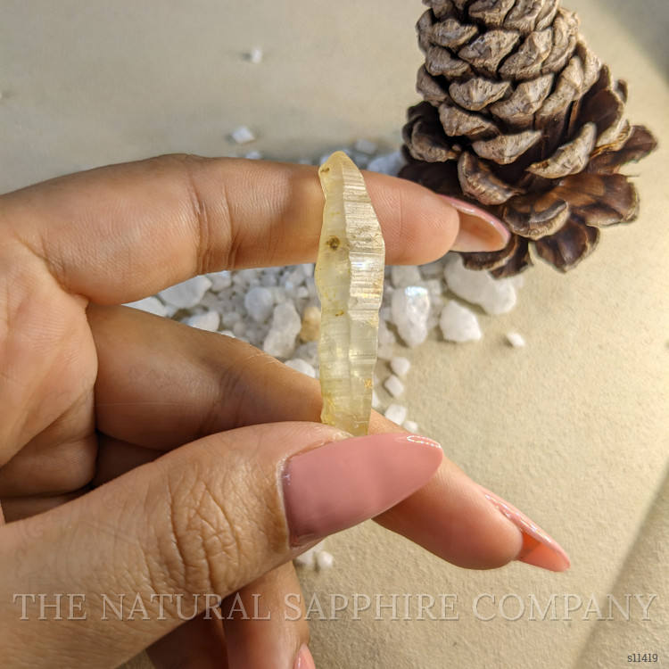 45.49 Ct. Yellow Sapphire Crystal from Ceylon (Sri Lanka)