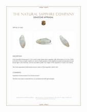 12.26 Ct. Blue Rough Sapphire Crystal from Ceylon (Sri Lanka) Appraisal