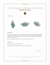 12.18 Ct. Greenish Blue Rough Sapphire from Ceylon (Sri Lanka) Appraisal