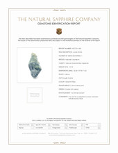 12.18 Ct. Greenish Blue Sapphire Crystal from Ceylon (Sri Lanka) Scan Report