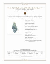 12.18 Ct. Greenish Blue Sapphire Crystal from Ceylon (Sri Lanka) Scan Report