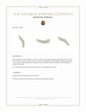 7.67 Ct. Grey Sapphire Crystal from Ceylon (Sri Lanka) Appraisal