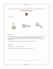 10.22 Ct. Bi Color Sapphire Crystal from Ceylon (Sri Lanka) Appraisal