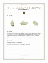 16.57 Ct. Bluish Grey Rough Sapphire from Ceylon (Sri Lanka) Appraisal