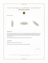7.73 Ct. White Sapphire Crystal from Ceylon (Sri Lanka) Appraisal