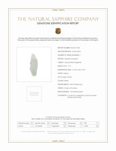 7.73 Ct. White Sapphire Crystal from Ceylon (Sri Lanka) Scan Report