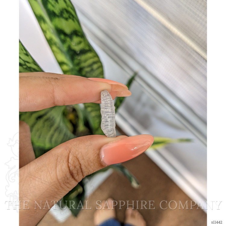 7.73 Ct. White Rough Sapphire from Ceylon (Sri Lanka)