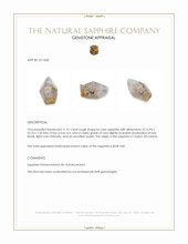 11.91 Ct. Bi Color Rough Sapphire from Ceylon (Sri Lanka) Appraisal