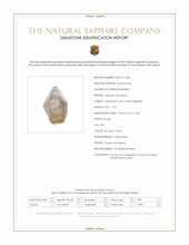 11.91 Ct. Bi Color / Parti Rough Sapphire from Ceylon (Sri Lanka) Scan Report