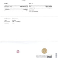 0.89 Ct. Sapphire from Ceylon (Sri Lanka) Scan Report
