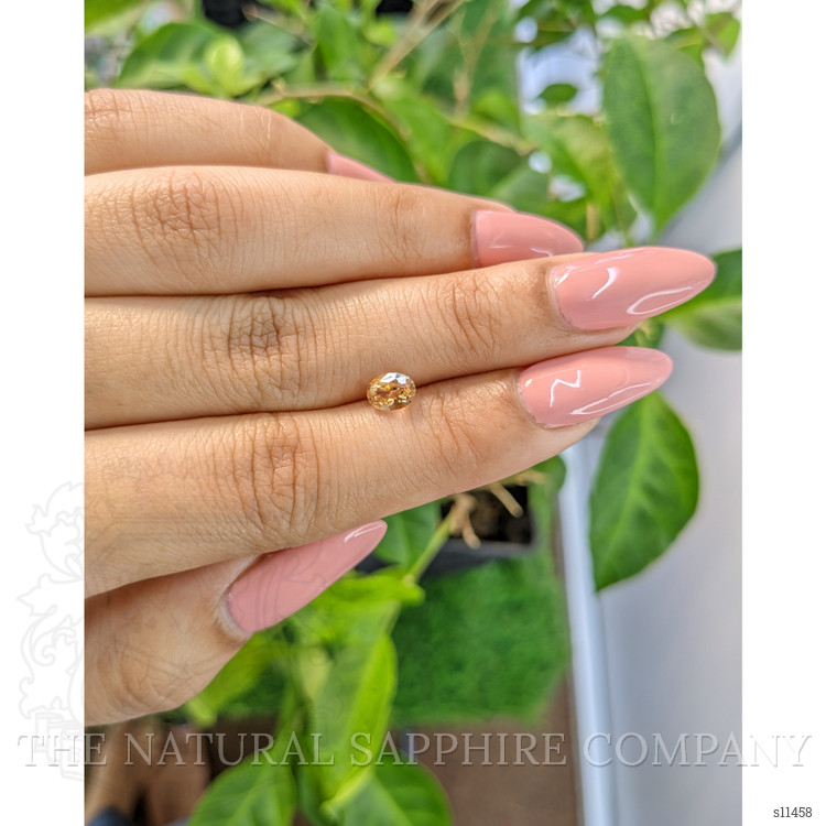 1.04 Ct. Peach Sapphire from Ceylon (Sri Lanka)