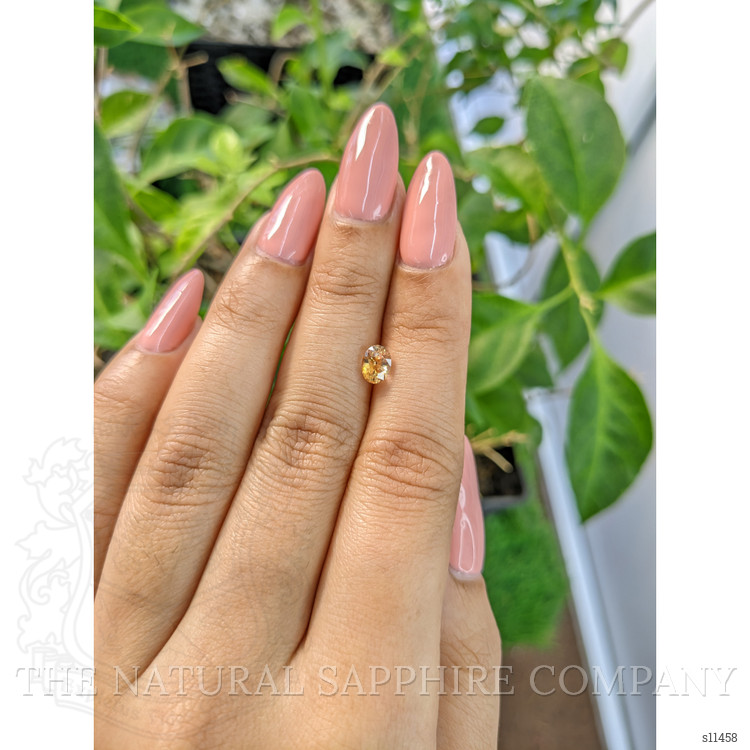 1.04 Ct. Peach Sapphire from Ceylon (Sri Lanka)