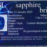2.47 Ct. Blue Sapphire from Ceylon (Sri Lanka) Scan Report