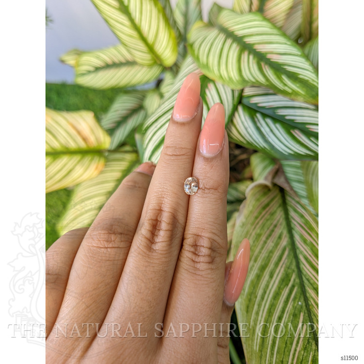 0.79 Ct. Peach Sapphire from Ceylon (Sri Lanka)