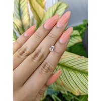 0.79 Ct. Peach Sapphire from Ceylon (Sri Lanka) Life Style