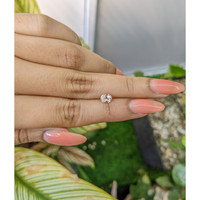 0.79 Ct. Peach Sapphire from Ceylon (Sri Lanka) Life Style