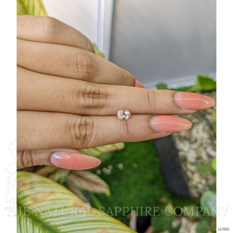 0.79 Ct. Peach Sapphire from Ceylon (Sri Lanka)