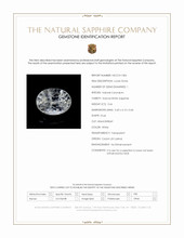 0.66 Ct. White Sapphire from Ceylon (Sri Lanka) Scan Report