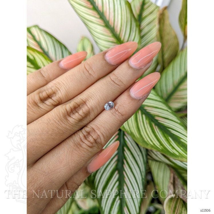 0.66 Ct. White Sapphire from Ceylon (Sri Lanka)