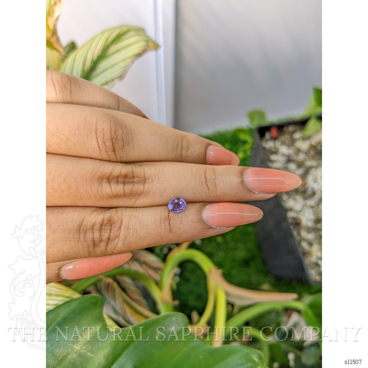 0.56 Ct. Purple Sapphire from Ceylon (Sri Lanka)