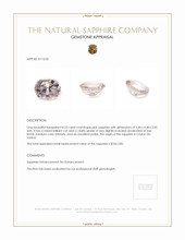 0.53 Ct. Sapphire from Ceylon (Sri Lanka) Appraisal