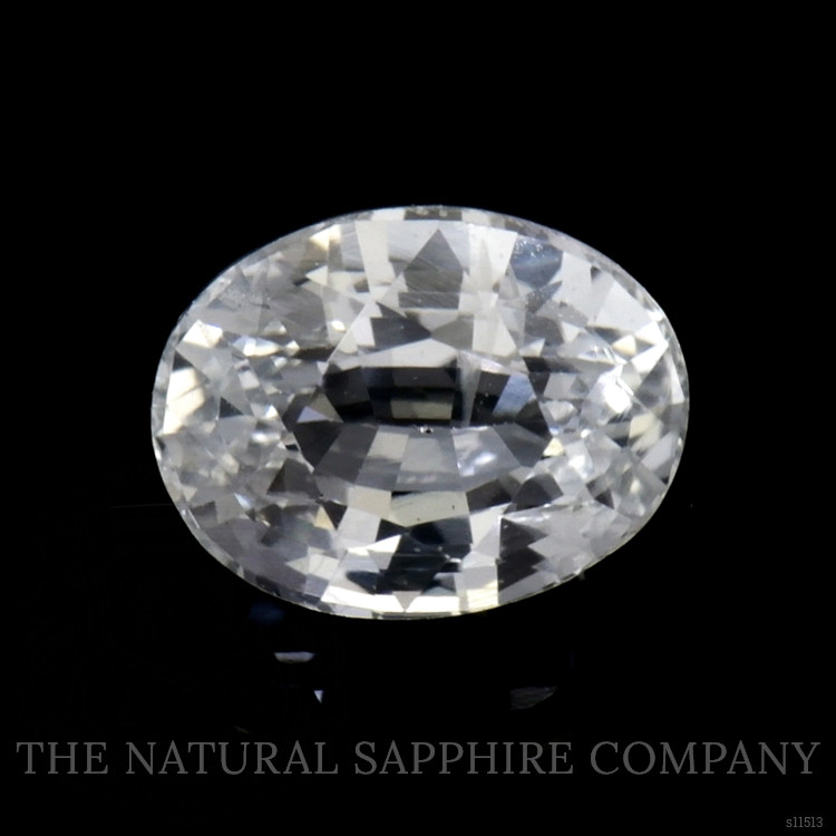 0.78 Ct. White Sapphire from Ceylon (Sri Lanka)