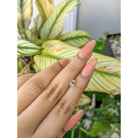 0.78 Ct. White Sapphire from Ceylon (Sri Lanka) Life Style