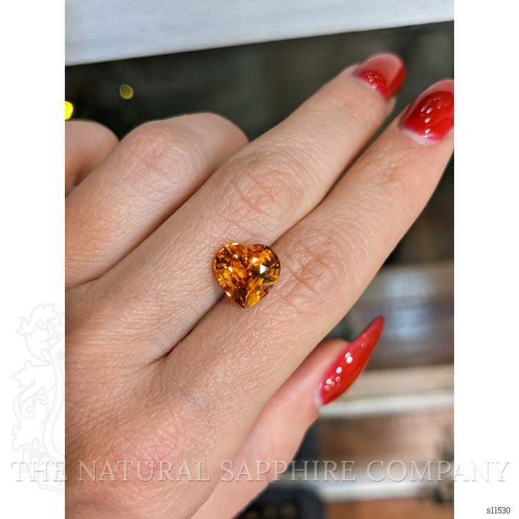 5.03 Ct. Orange Sapphire from Ceylon (Sri Lanka)
