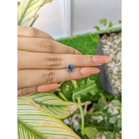 1.66 Ct. Greenish Blue Sapphire from Ceylon (Sri Lanka) Life Style