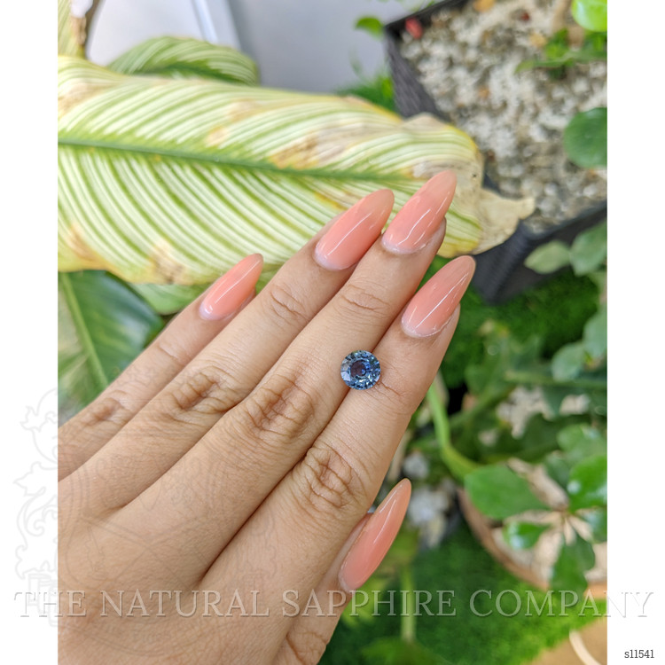 1.66 Ct. Greenish Blue Sapphire from Ceylon (Sri Lanka)