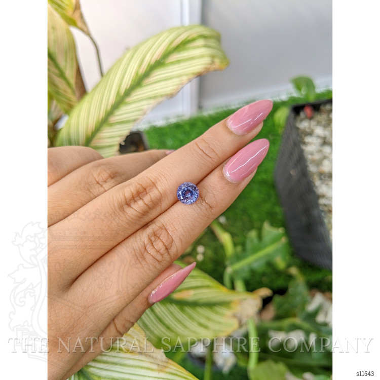 2.11 Ct. Purplish Blue Sapphire from Ceylon (Sri Lanka)