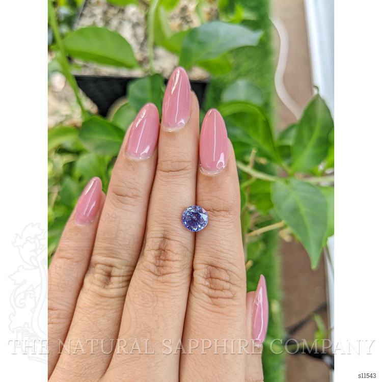 2.11 Ct. Purplish Blue Sapphire from Ceylon (Sri Lanka)