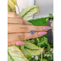 2.11 Ct. Purplish Blue Sapphire from Ceylon (Sri Lanka) Life Style