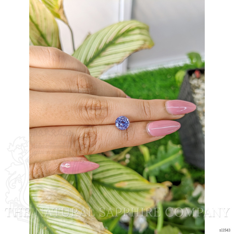 2.11 Ct. Purplish Blue Sapphire from Ceylon (Sri Lanka)