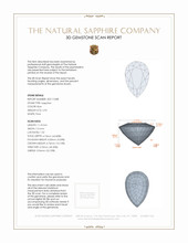 2.92 Ct. Blue Sapphire from Ceylon (Sri Lanka) 3 D Scan Report