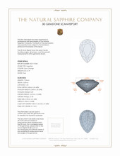 0.79 Ct. Sapphire from Ceylon (Sri Lanka) 3 D Scan Report