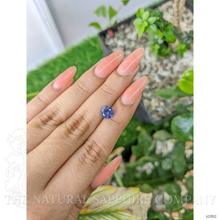 1.73 Ct. Purplish Blue Sapphire from Ceylon (Sri Lanka)