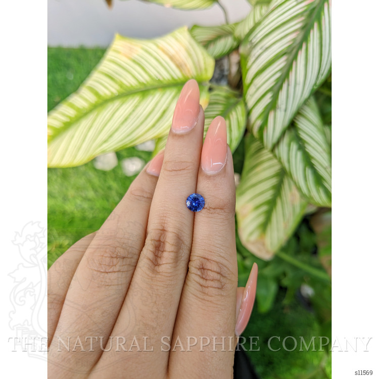 0.76 Ct. Blue Sapphire from Ceylon (Sri Lanka)