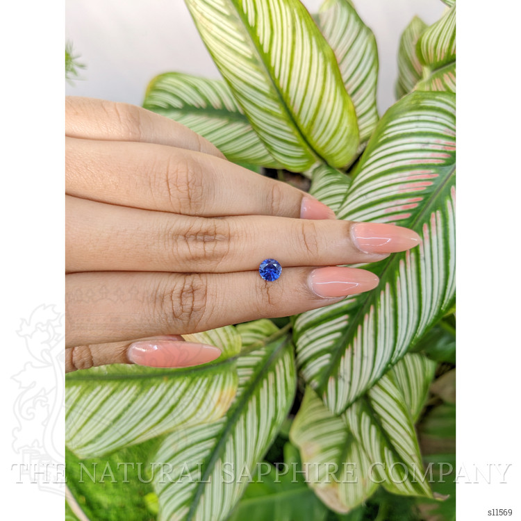 0.76 Ct. Blue Sapphire from Ceylon (Sri Lanka)
