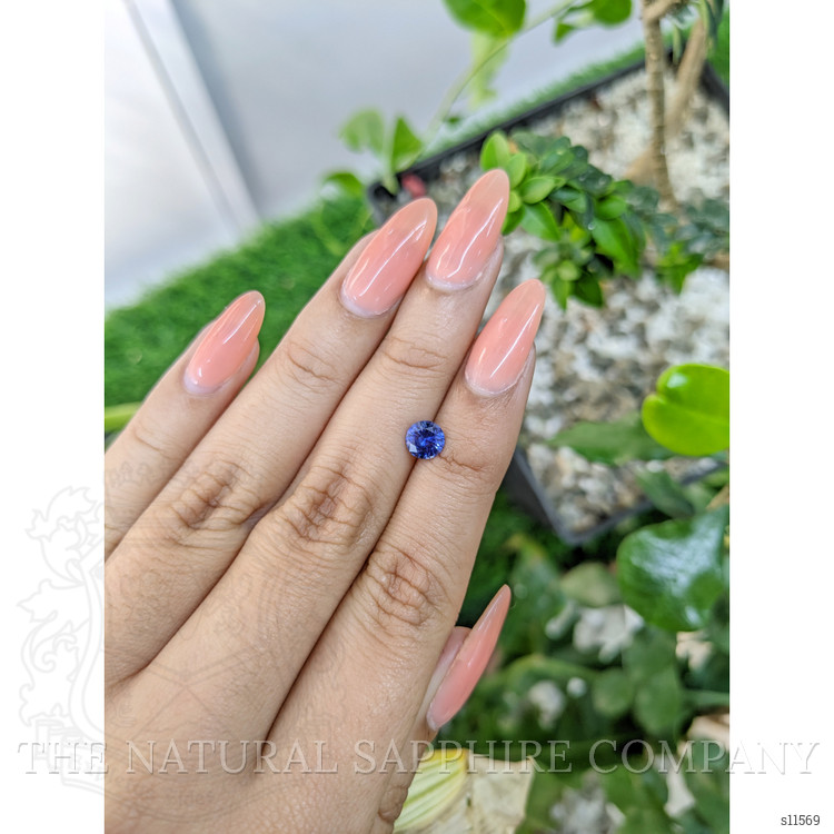 0.76 Ct. Blue Sapphire from Ceylon (Sri Lanka)