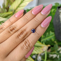 0.86 Ct. Blue Sapphire from Ceylon (Sri Lanka) Life Style