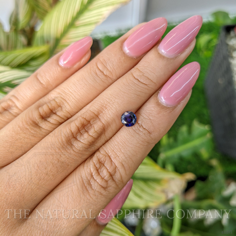0.86 Ct. Blue Sapphire from Ceylon (Sri Lanka)