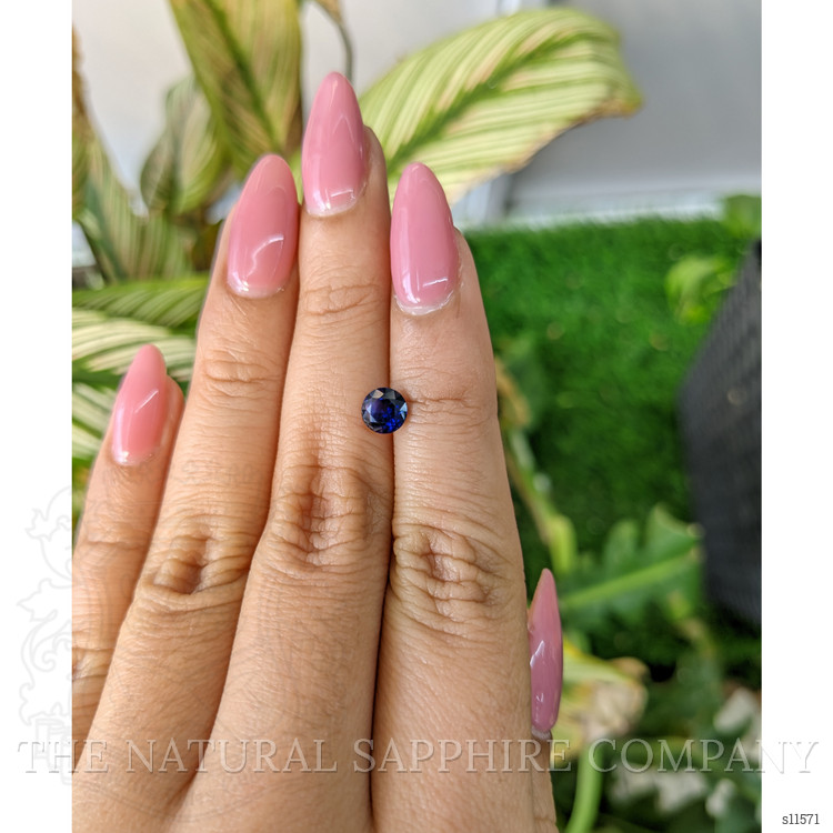 0.86 Ct. Blue Sapphire from Ceylon (Sri Lanka)